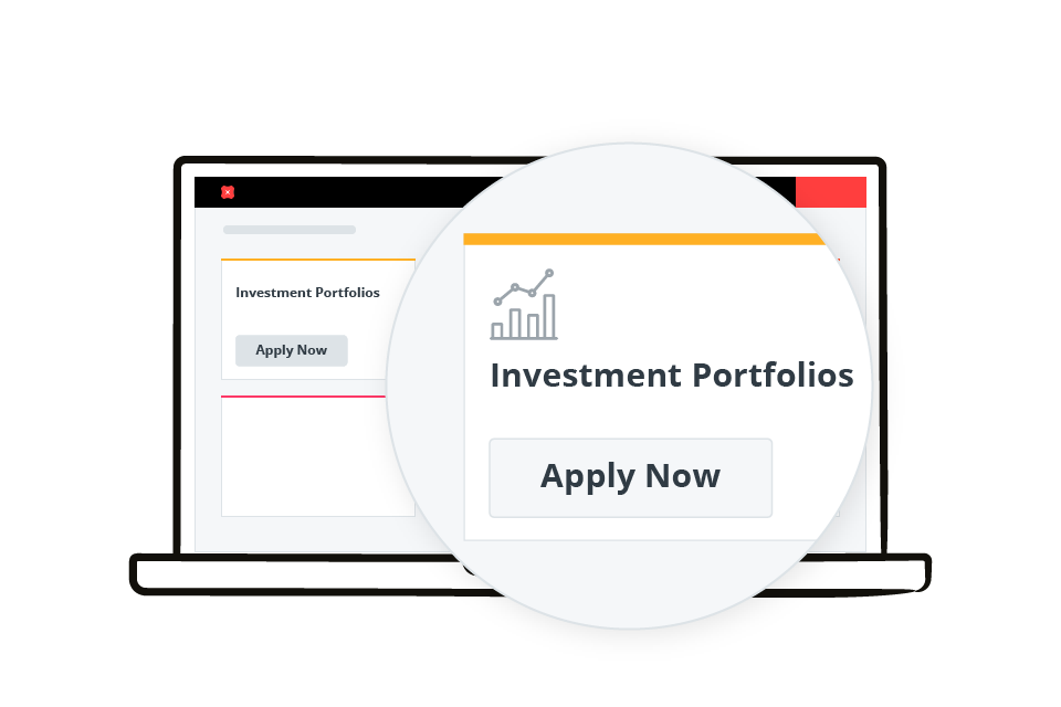 Step 2: Click on the 'Apply Now' button under Investment Portfolios
