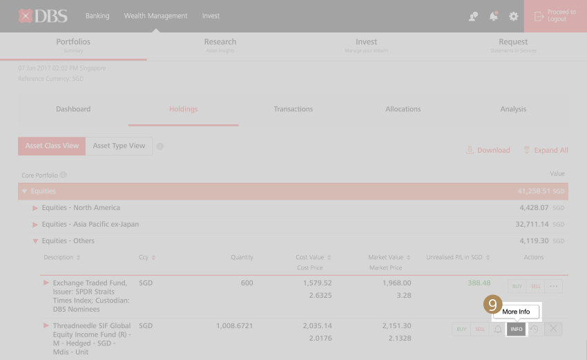 View Fund Holdings - Step 9