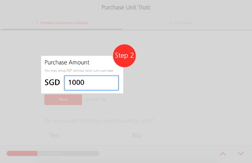 Purchase Funds/Funds Search - Step 17