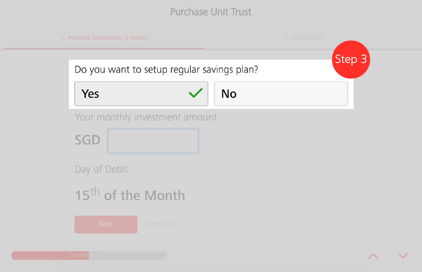 Purchase Funds/Funds Search - Step 18