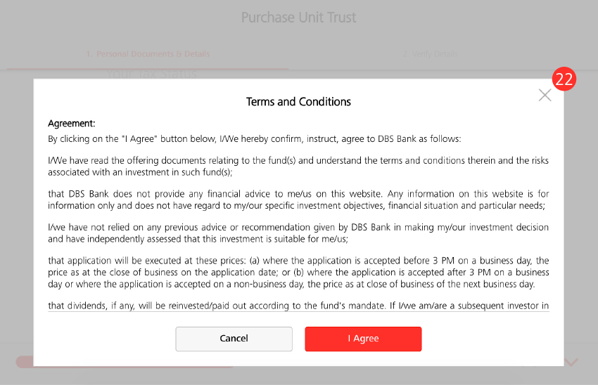 Purchase Funds/Funds Search - Step 22