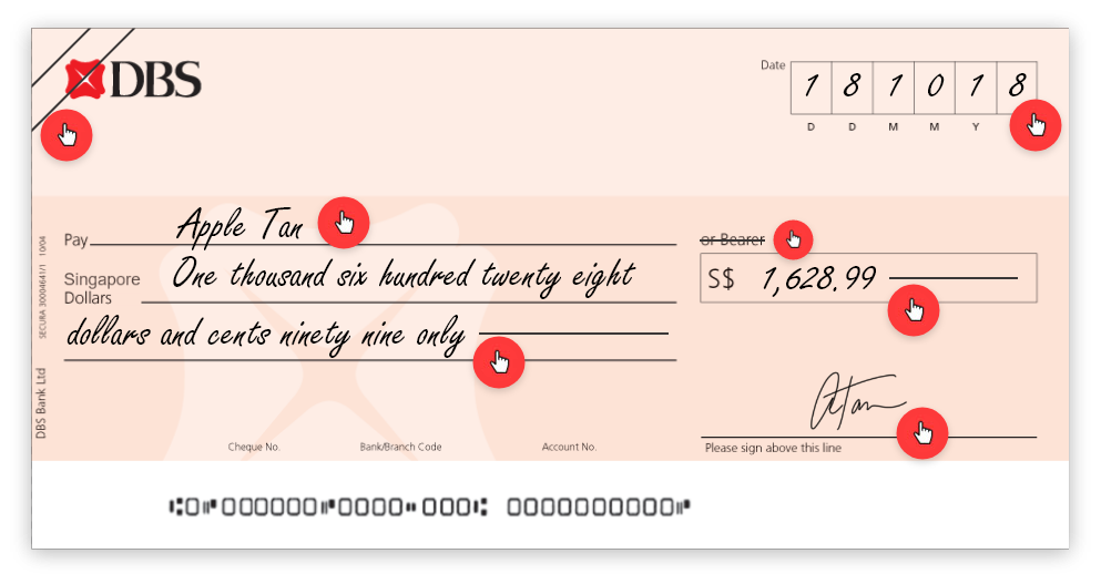 cheque picture front