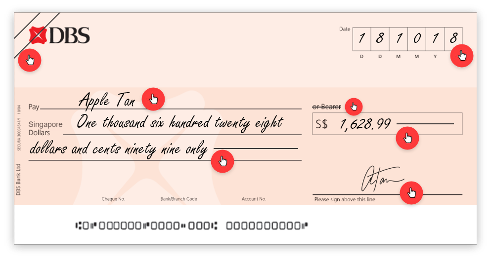 Writing A Cheque