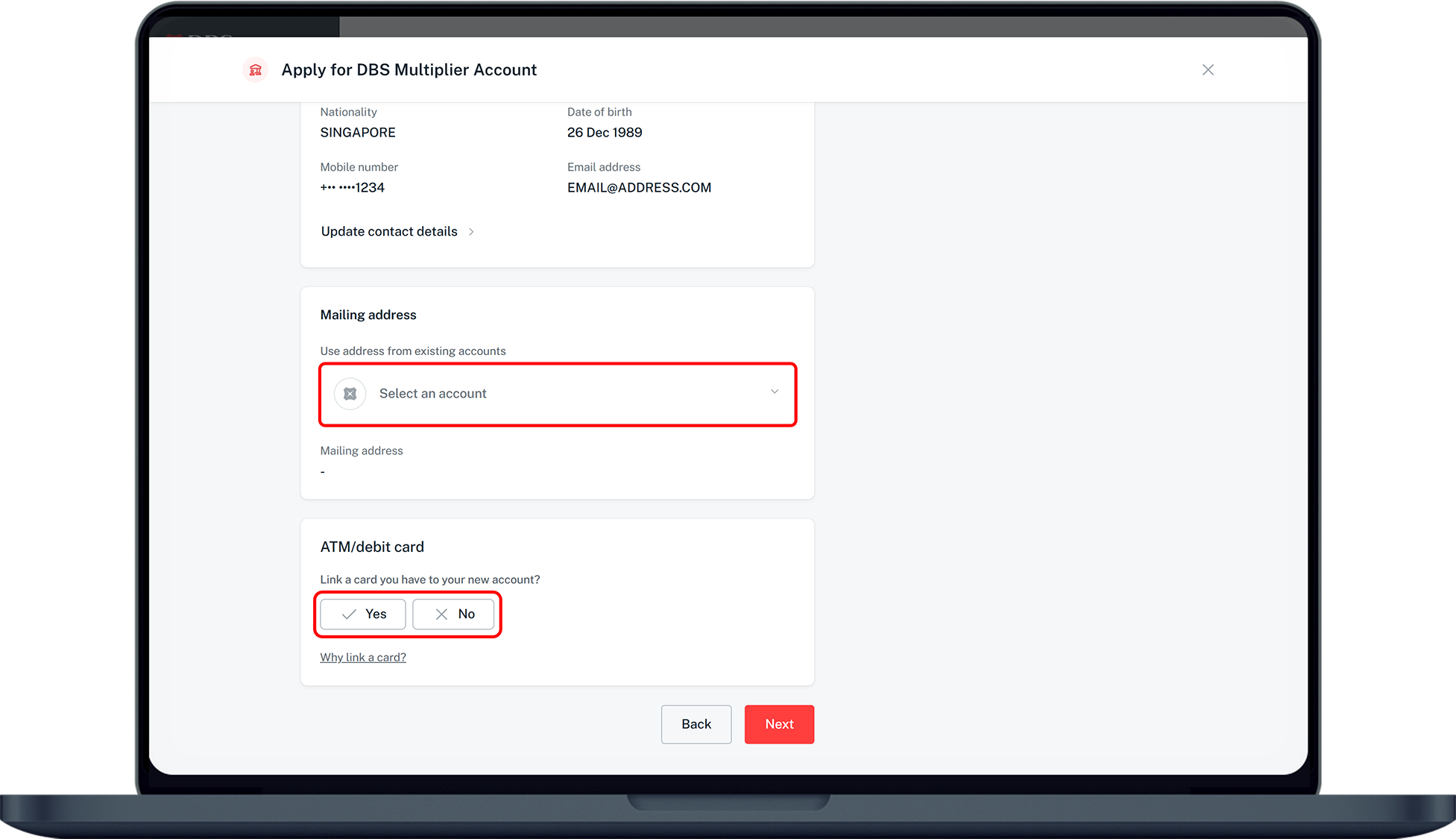 select address reference