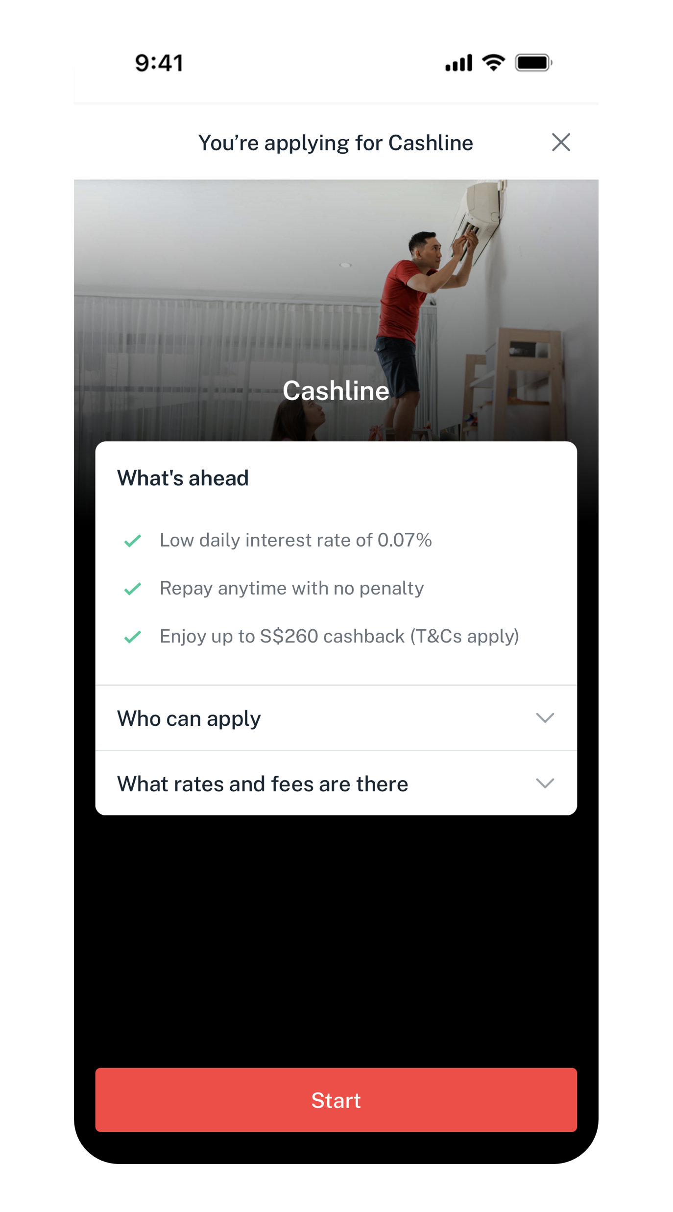 enter personal details