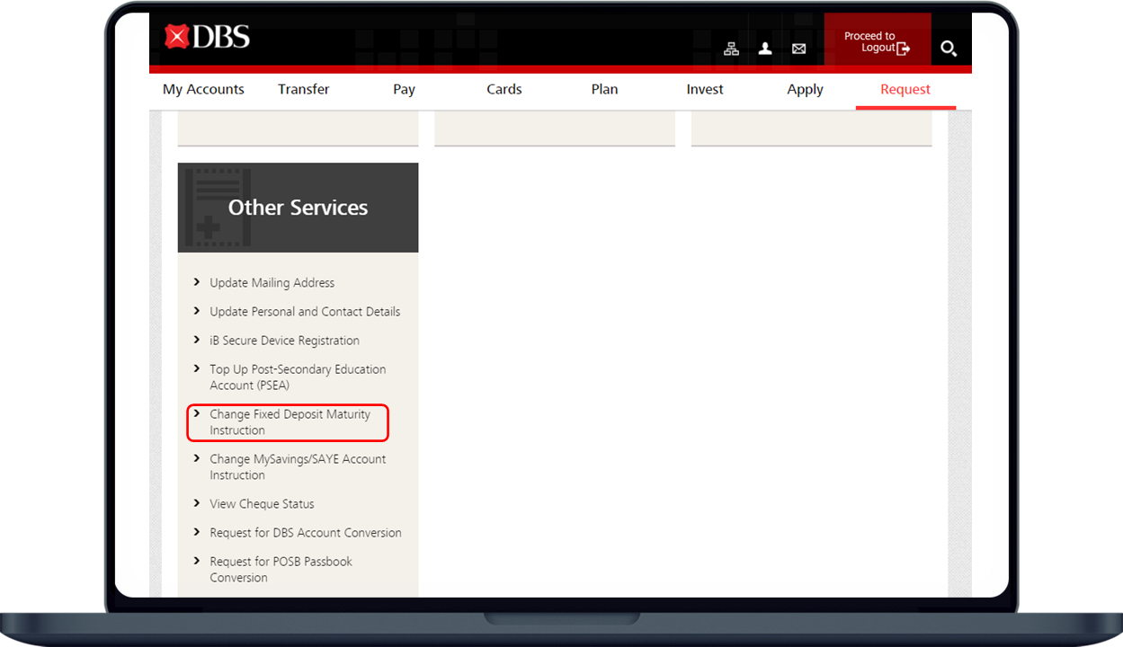 select change FD maturity