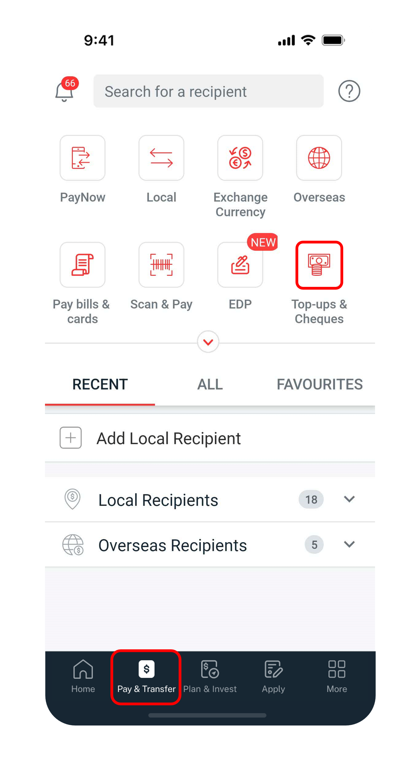 pay & transfer