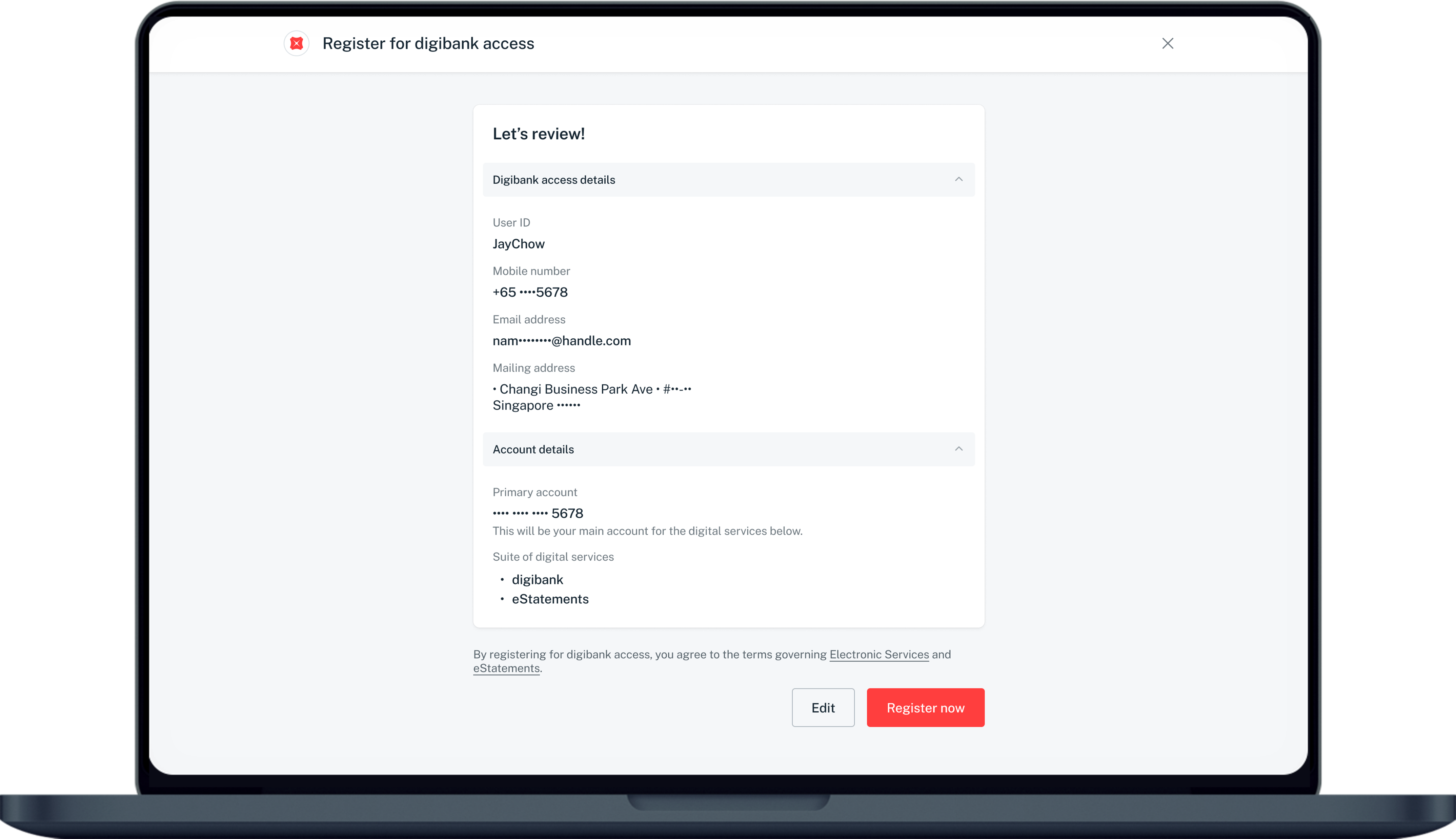 verify details