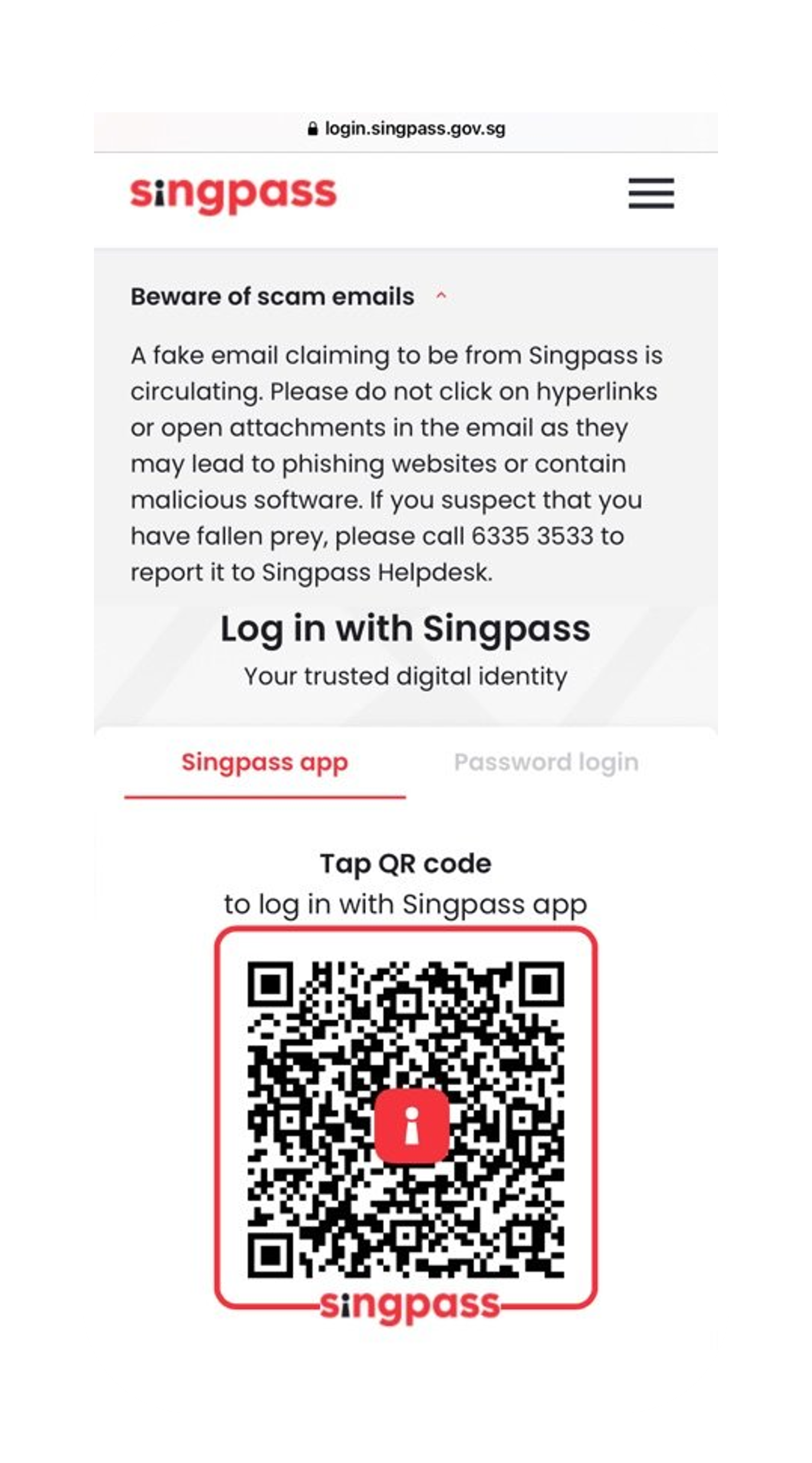 singpass login