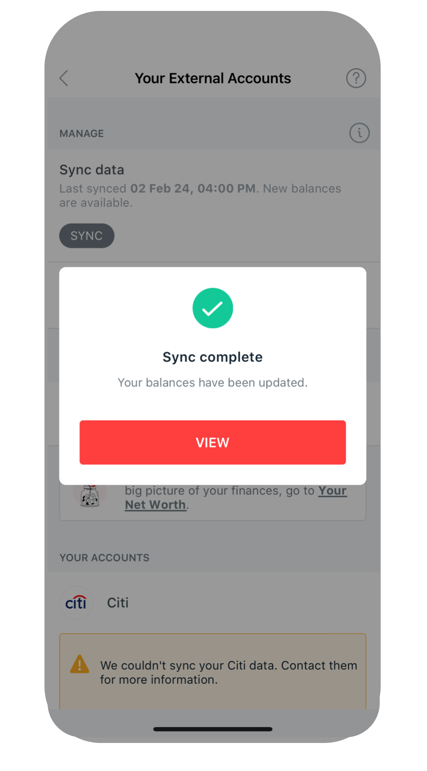 sync complete