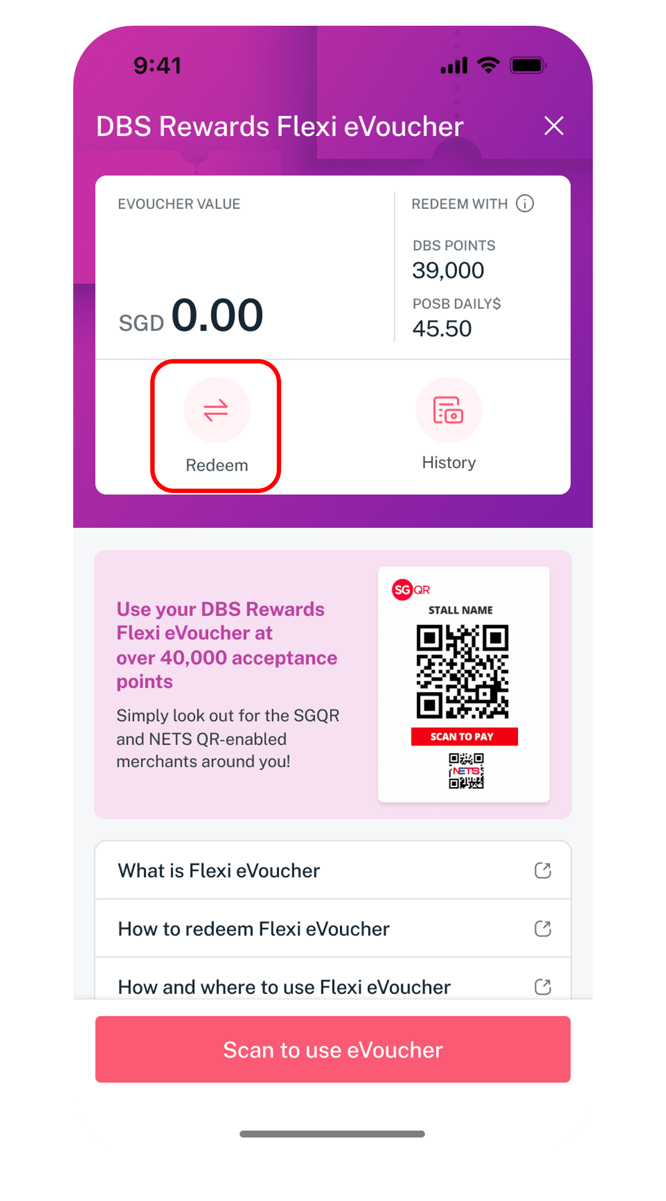 flexi voucher dashboard