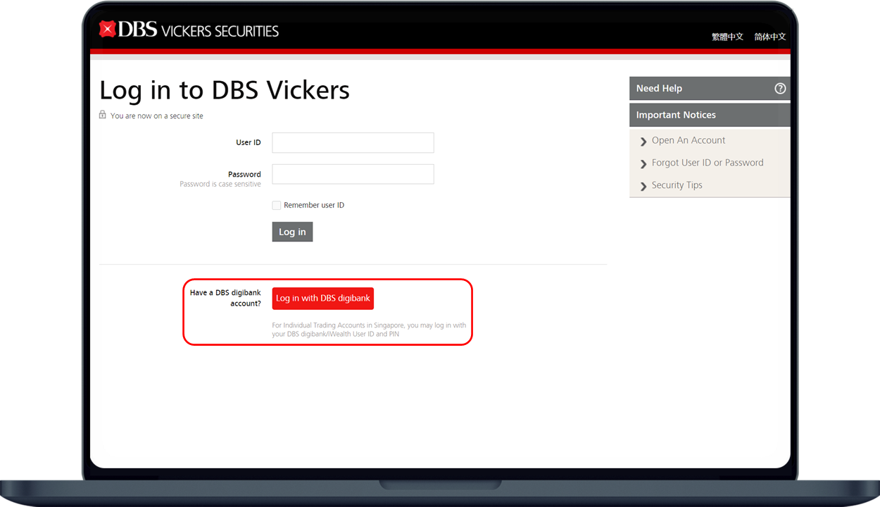 vickers login