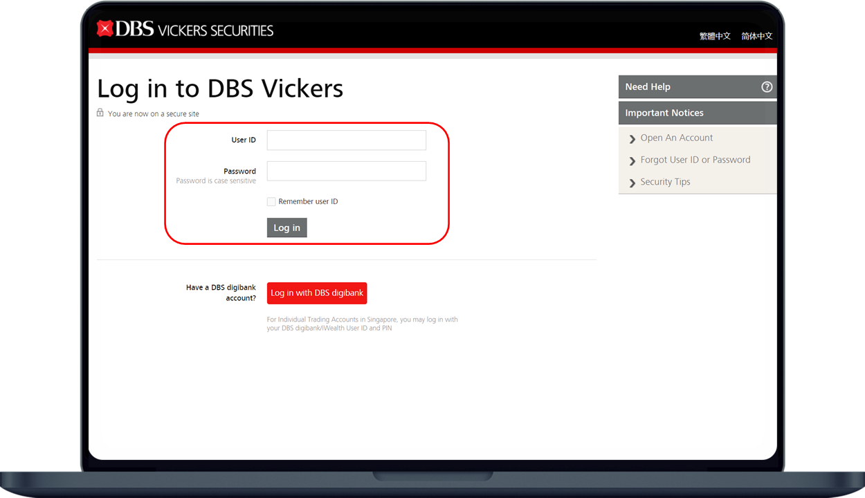 vickers login