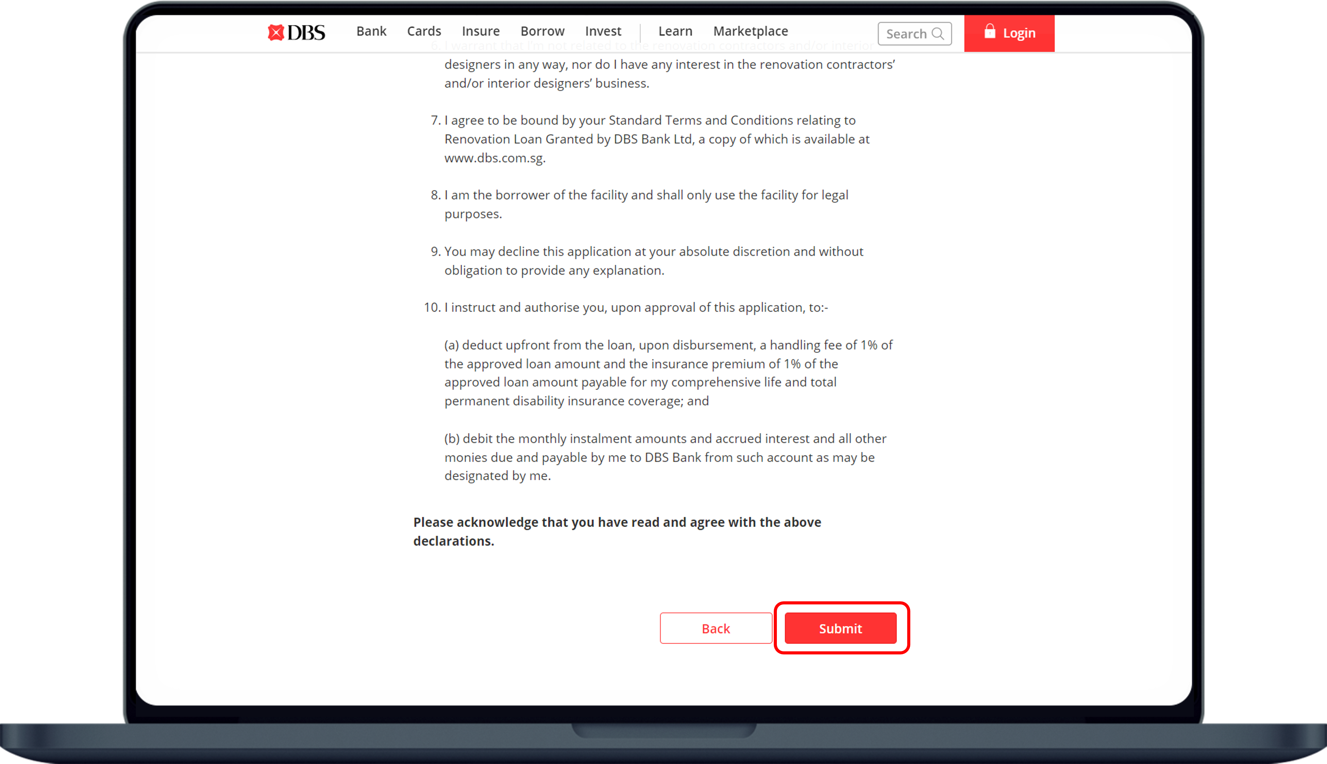 Apply For Renovation Loan DBS Singapore