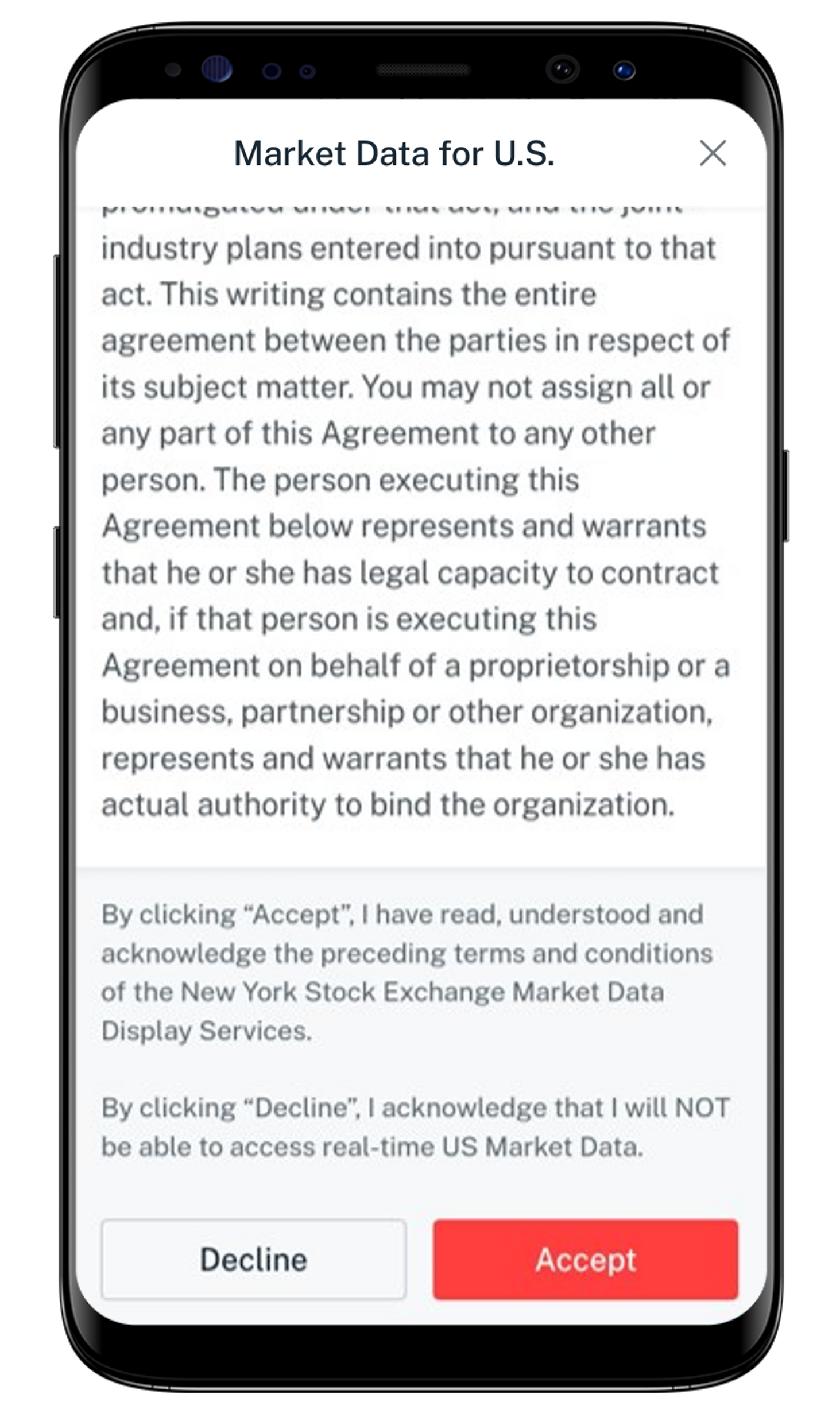 accept agreement