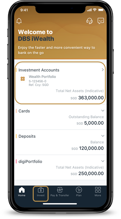 select investment accounts