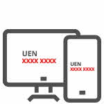 Link your Company’s UEN to your bank account number.